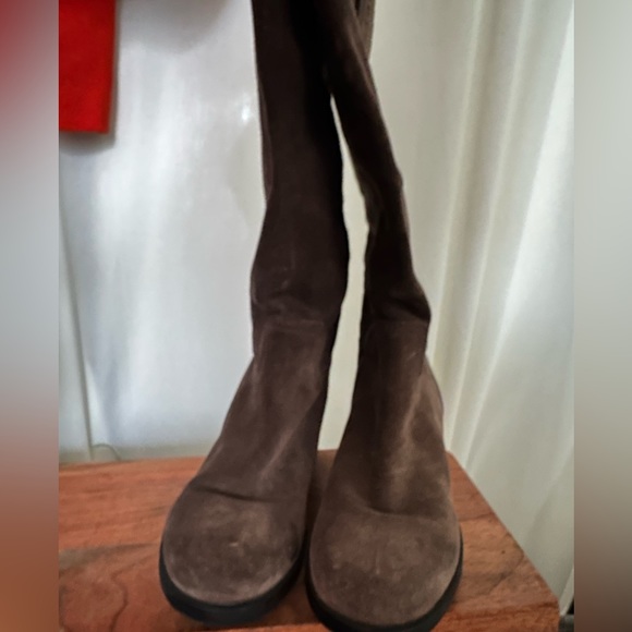 Prada - Brown Suede Riding Boot - Picture 7 of 8